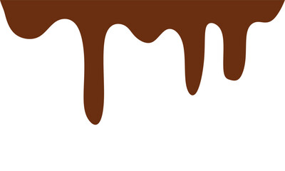 melted chocolate, chocolate vector. chocolate on white background. Flowing liquid isolated on white background. leaking, splashing, spilling liquid.
