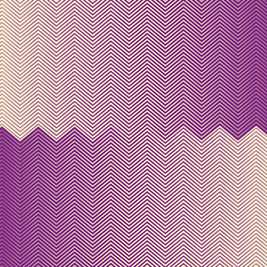 modern abstract purple colour thik to thin horizontal zig zac line pattern on tan colour background
