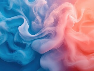 Obraz premium Swirling colors smoke shapes emotion connection art creativity abstract design harmony