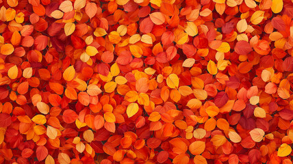 Autumn leaves background. Vibrant fall colors. Nature, foliage, season.