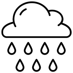 Rainfall Cloud Icon