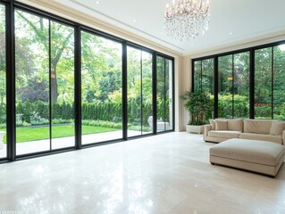 Bright and inviting living room with large window and cozy couch for modern home decor inspiration