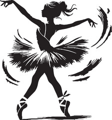 dancing girl vector