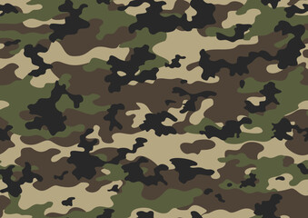 Fototapeta premium seamless camouflage with military texture for jackets, pants. army vector forest pattern