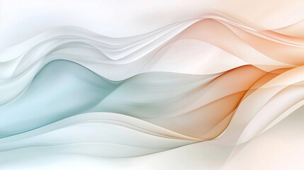 Abstract Wave Design in Pastel Hues for Modern Aesthetics