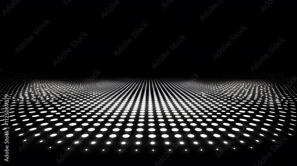 Poster A clean, symmetrical grid of glowing dots and lines, representing seamless connectivity.