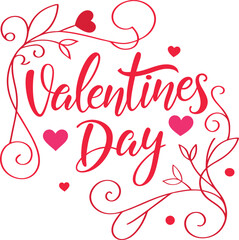 Typography T-Shirt Design Valentines Day Vector Illustration