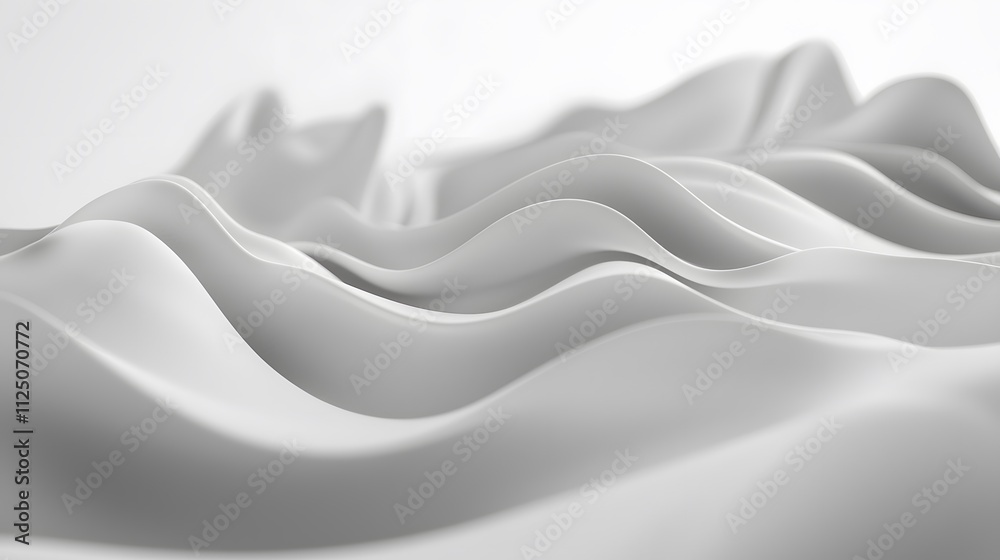 Aufkleber A clean layout of overlapping geometric layers forming a smooth abstract texture.