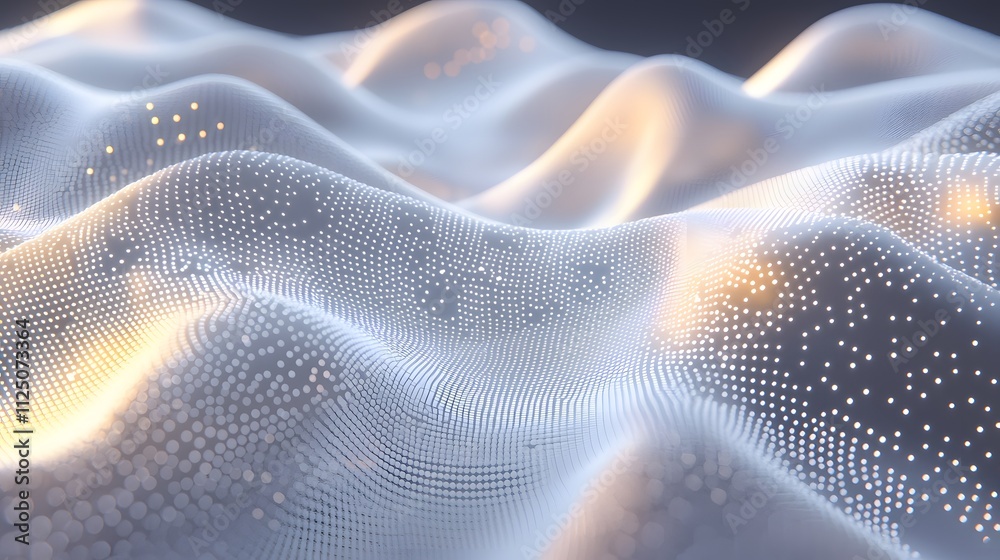 Poster A clean, dynamic mesh pattern with glowing points and translucent lines connecting seamlessly.