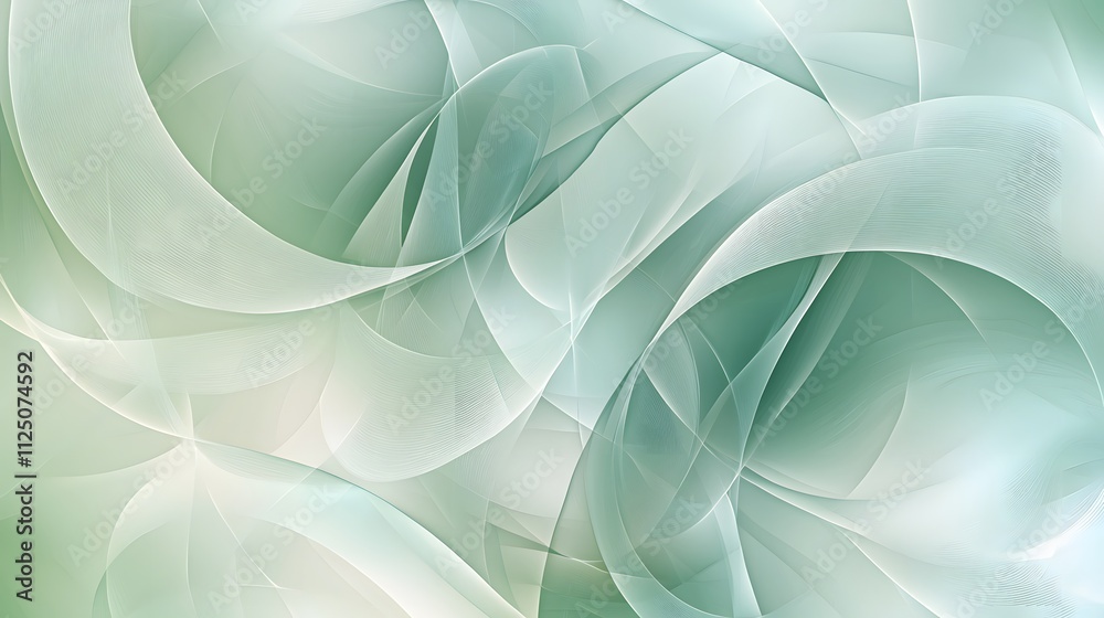 Aufkleber Abstract geometric arcs glowing subtly, creating a seamless digital-inspired background.