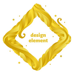 Gradient abstract frame with flowing liquid shapes. Dynamic shapes and lines. Vector.
