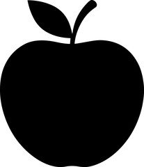 apple silhouette vector illustration