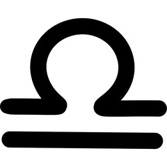 Zodiac sign. Libra symbol icon