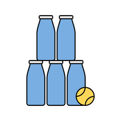 throw the ball Icon illustration perfect for designs related to circus and carnival themes
