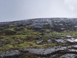 Rocks and hills landscape in Ireland