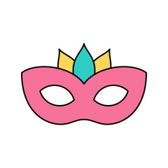 Fototapeta premium party mask Icon illustration perfect for designs related to circus and carnival themes