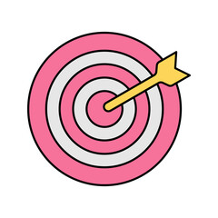 target board Icon illustration perfect for designs related to circus and carnival themes