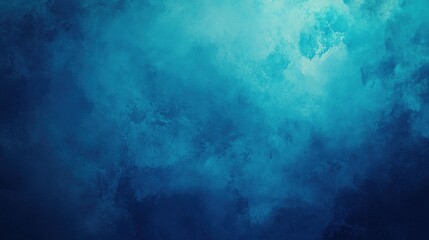 Obraz premium A tranquil gradient of blue hues, evoking a sense of calm and depth in this abstract digital artwork.
