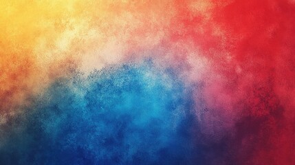 Obraz premium A vibrant abstract gradient of warm and cool colors blending harmoniously.