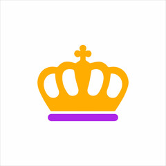 Mardi Gras King Crown Cartoon Colored Clipart