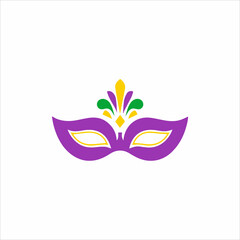 Vector Mardi Gras carnival masks