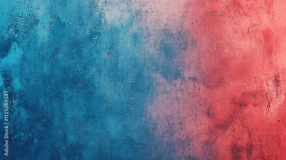 Poster a textured background showcasing a stunning blend of blue and red hues, creating a vibrant and dynam