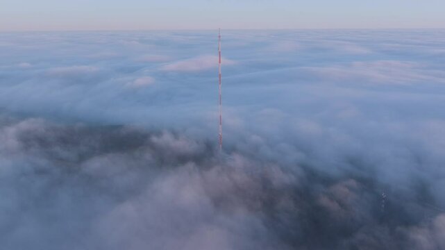 antene above the clouds