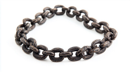 Obraz premium A chain of metal links