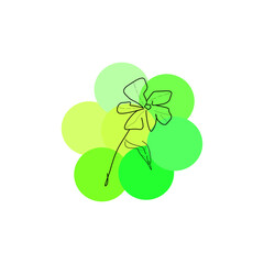 Illustration of plant flower minimal design 