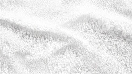 Obraz premium White Linen Fabric Texture Background, Abstract Light Gray Rough Grainy Canvas Pattern for Design, Print, Wallpaper, Flat Lay Style, Copy Space, Vector Illustration,