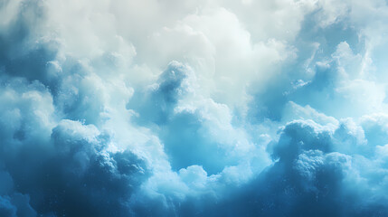 Fototapeta premium A blue and white gradient background with a dreamy effect.