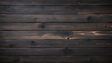 Fototapeta premium Old brown rustic dark grunge wooden timber wall or floor or table texture - wood background banner.