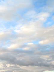 Thundery Stormy Cloudy Blue and Grey Skyscape Sky with large Clouds