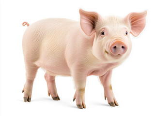 pig isolated on white