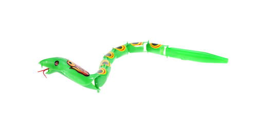 snake asian toy isolated over a white background