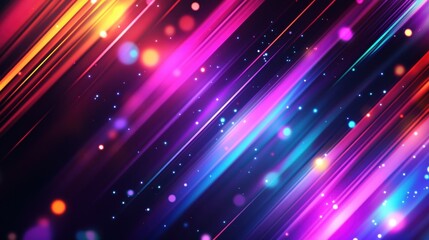 Naklejka premium Vibrant abstract lights in shades of pink, blue, and purple create a dynamic and energetic backdrop.