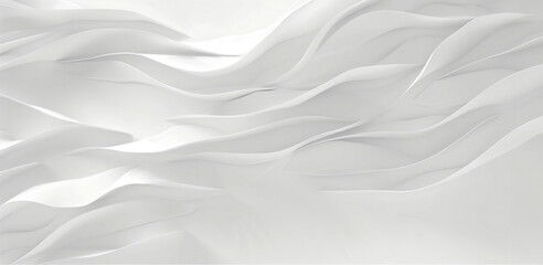 Obraz premium Modern white background with soft shadows overlay, stripes and minimalist design for business and professional banner.The white texture of the fabric. Wallpaper, geometric banner illustration.