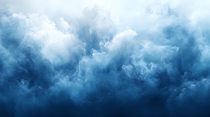 Obraz premium A blue and white gradient background with a dreamy effect.