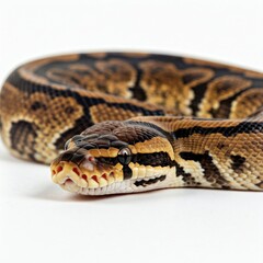 close up of a python
