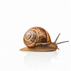 snail on a white background