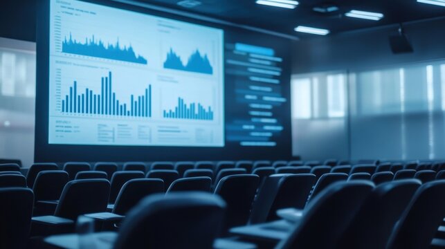 Sophisticated Financial Presentation in Modern Venue