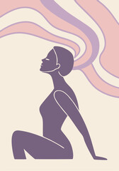 The aesthetics of abstraction: inspiring ideas for using a poster in your interior.
