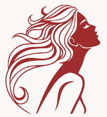 Woman in the center of your attention: how a silhouette poster enlivens any room.
