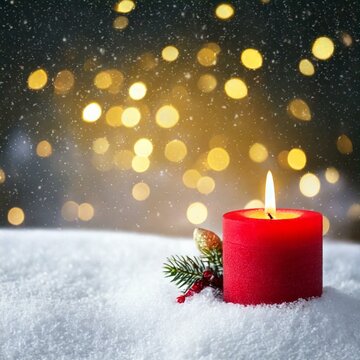 christmas background with candle