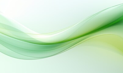 轻盈绿意曲线弯曲柔美流畅线条背景壁纸