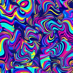 Fototapeta premium Hypnotic psychedelic visuals. Abstract and trippy pattern background.