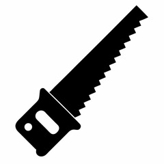 Hand Saw Silhouette Vector Design