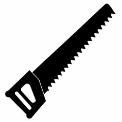 Hand Saw Silhouette Vector Design
