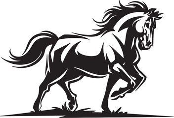 silhouette of horse Hand drawn horse head bundle set vector silhouette art of illustration