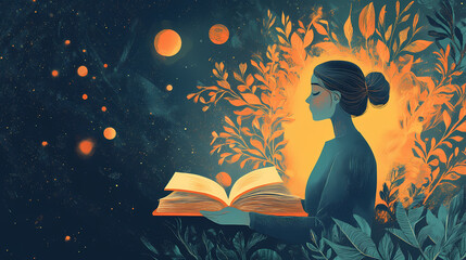 Educational podcasts with expert discussions on various topics, engaging students and enhancing learning. Omniscient. Illustration